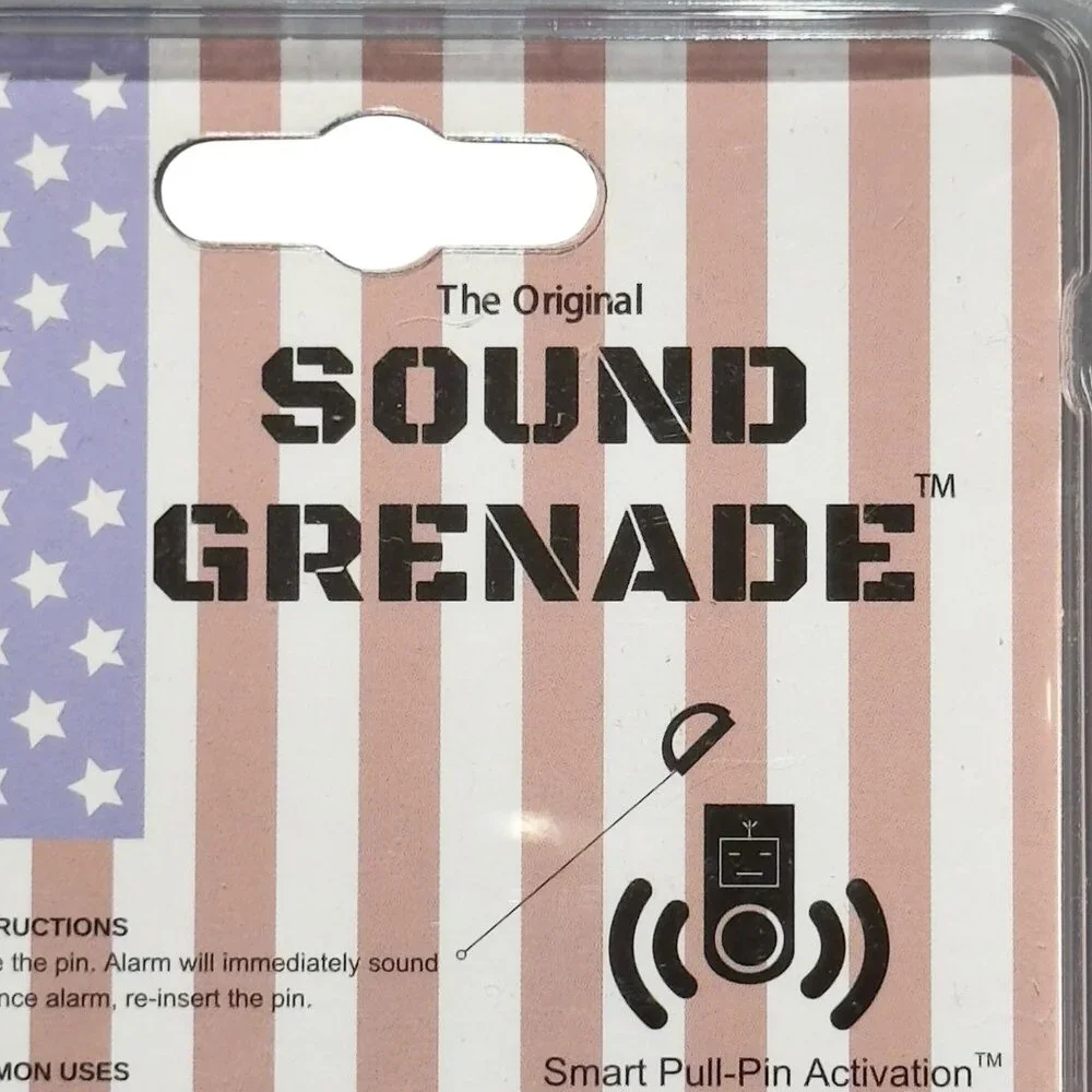 Sound Grenade Portable SOS Alarm 120 Decibel U.S.A. Edition with Carabiner